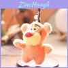 Cute Tiger Plush Toy For Backpack Decor With Short Pile Fabric And Keyring
