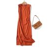 MD Women's Clothing Minimalist Style Classy Stylish Dopamine Elegant Split Sleeveless Dress 06662100615