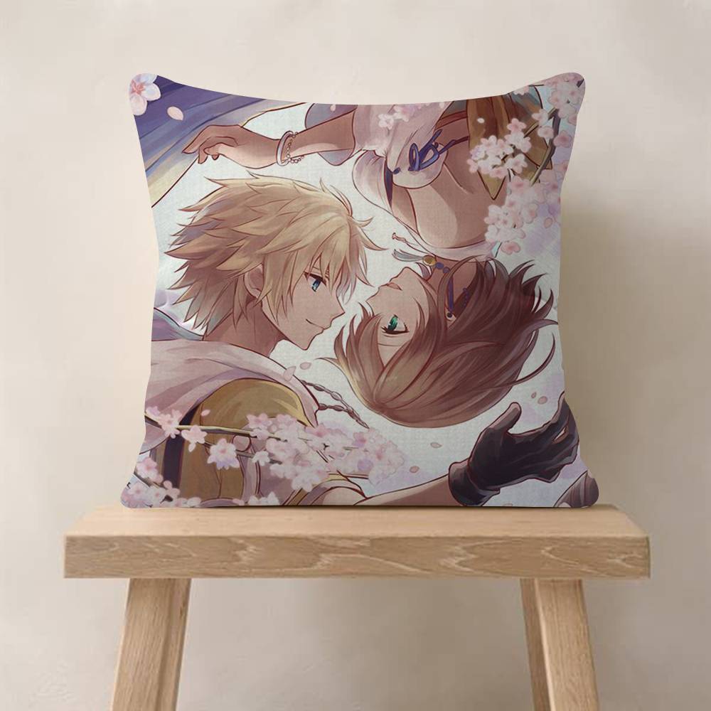 Pillow Gift Home Office Decoration Bedroom Sofa Car Cushion Cover Case 45X45 Game F-Final F-Fantasy X