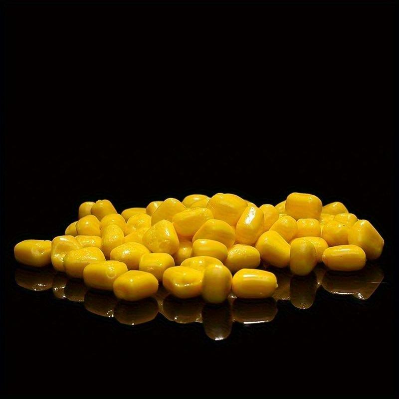 100Pcs/Lot Fishing Corn Floating Boilies Flavoured Soft Lure Grass Carp Bait Silicone Soft Plastic Bait Artificial