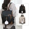 Backpack women's new simple contrasting color commuter casual backpack large capacity anti-theft women's travel bag