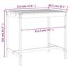 Vidaxl Stolik Ogrodowy, 121X82,5X110 Cm, Lite Drewno Daglezjowe