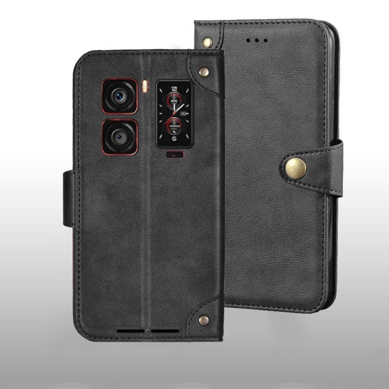 Case For Phone Yulin-003 Red/Yellow/Blue For Oukitel Wp300 G Case Metal Buckle Retro Leather Back Case Cover For Oukitel Wp300 G Phone Accessories