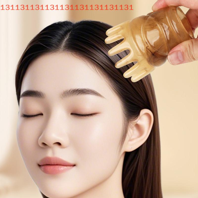Acupuncture SPA Gua Sha Health Care Accessory Resin Hair Scrubbing Comb Head Massager Meridian Scraping Scalp Massage Tool