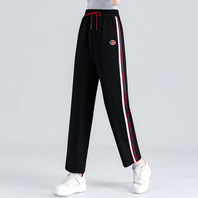 Past Women's Warm Straight Leg Elastic Waist Casual Pants