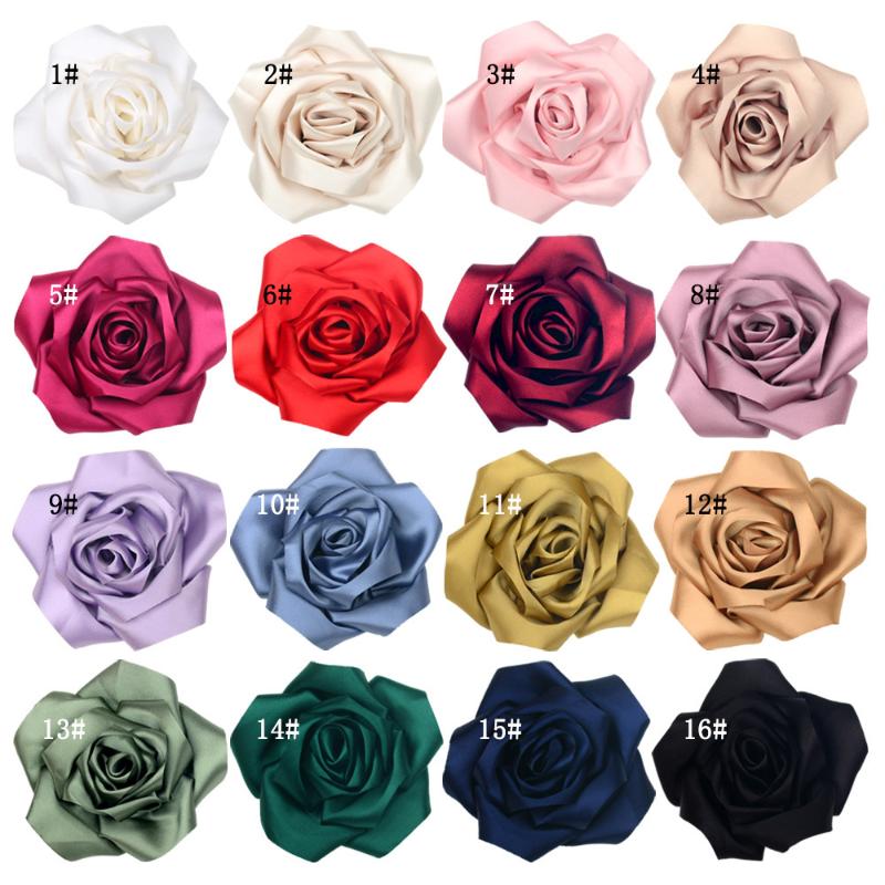 Exaggerate Multi-Layer Fabric Rose Flower Brooch For Women Girl Magazine Wedding Shoot Accessory Pin Dress Suit Corsage