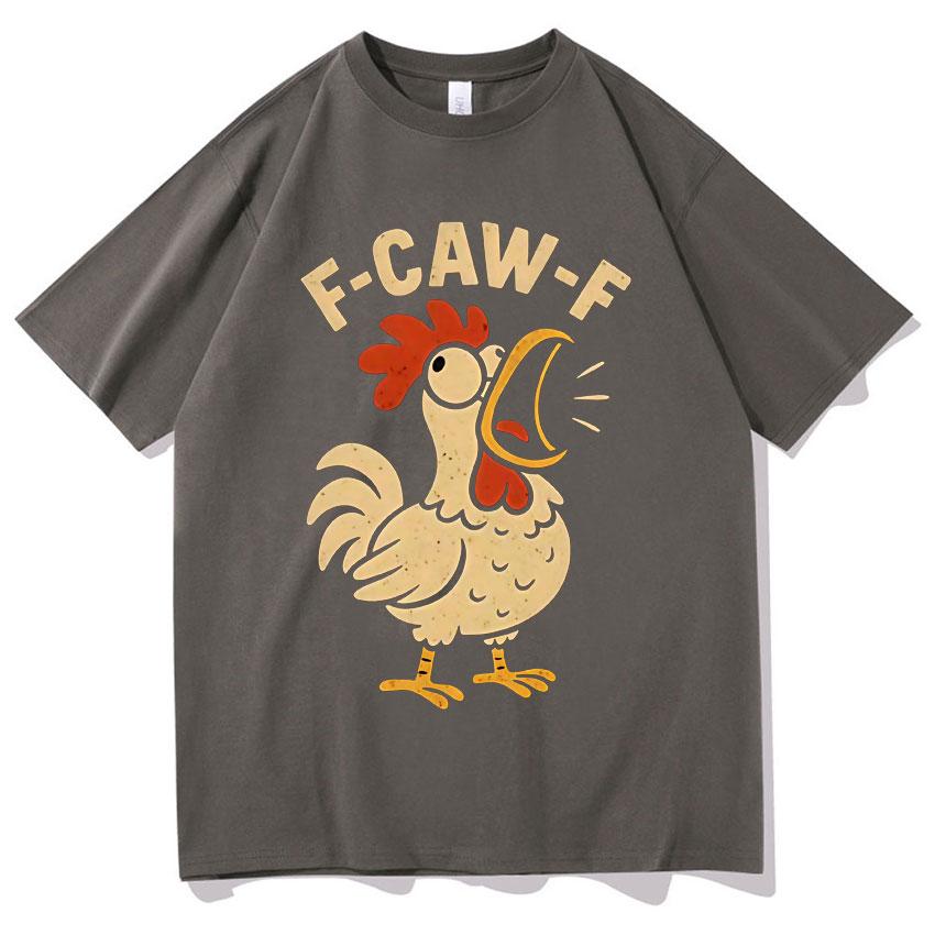 Funny FCawF TShirt Double Sided Print Men Fashion High Quality Y2K Tshirt Chicken Casual Short Sleeve Hot Sale Teenagers Tops