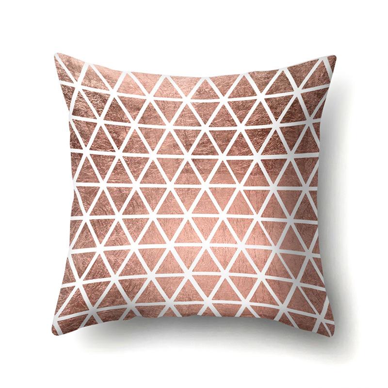 Polyester Pillow Case Automobile Decoration Home Printed Pillow Case Waist Cushion Cover Car Cushion Head Cushion Cover