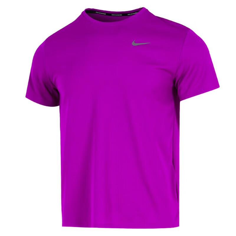 New Nike T Shirts Men's Purple DV9316-551