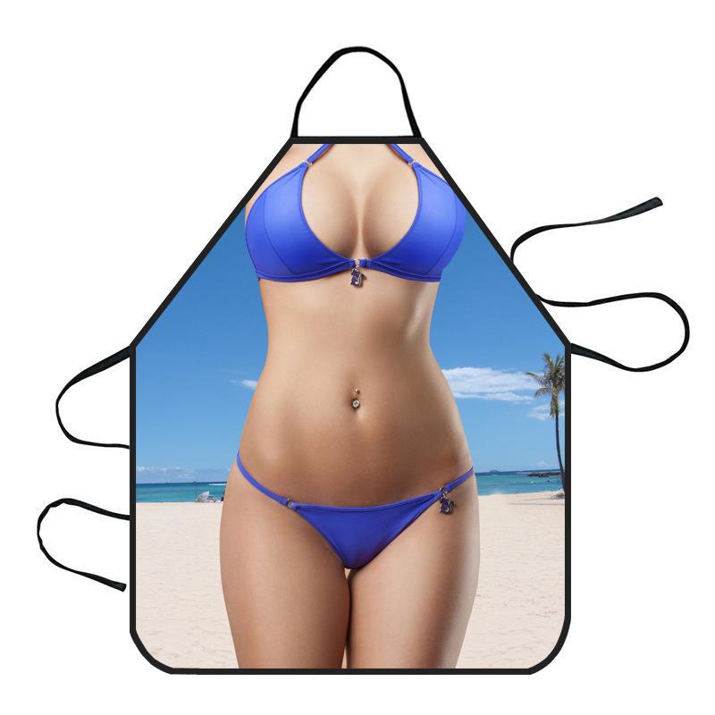 

Новинка, фартук Muscle Man - креативный забавный дизайн Beach Bikini