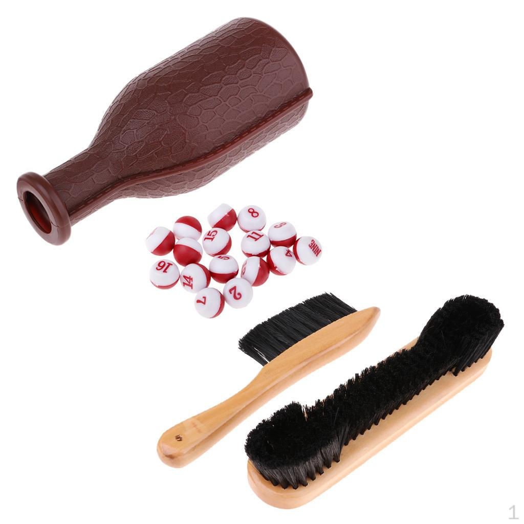 

Pool Snooker Table Brush Cleaner Tool for Rail Felt Bed Dust Cleaning
