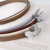 Butterfly Women's Genuine Leather Belt Cowhide with Casual Pants Jeans Women's Versatile Trendy Belt