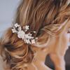 Bridal Wedding Hair Accessories Flower Shiny  Hair Combs Barrette Jewelry Luxurious Women Bride Headpiece