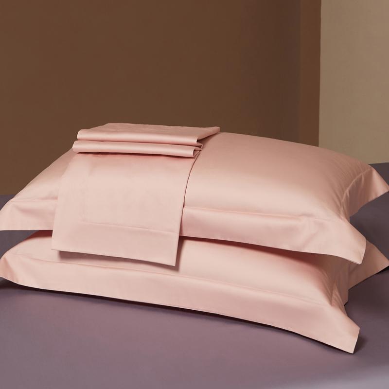 Premium Long-Staple Cotton Pillowcase Set - 100% Pure Cotton, Solid Color, 48x74cm (2-Pack)