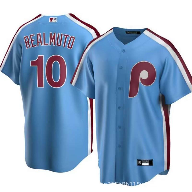 Philadelphia Phillies MLB Baseball Jersey T-Shirt Unisex Short Sleeve Embroidered Fan Apparel