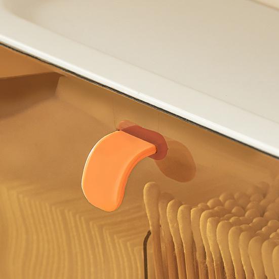 Wall Mount Storage Box with Adjustable Dividers Flip-open Collapsible Closet Plastic Socks Underwear Organizer for Home Dorm