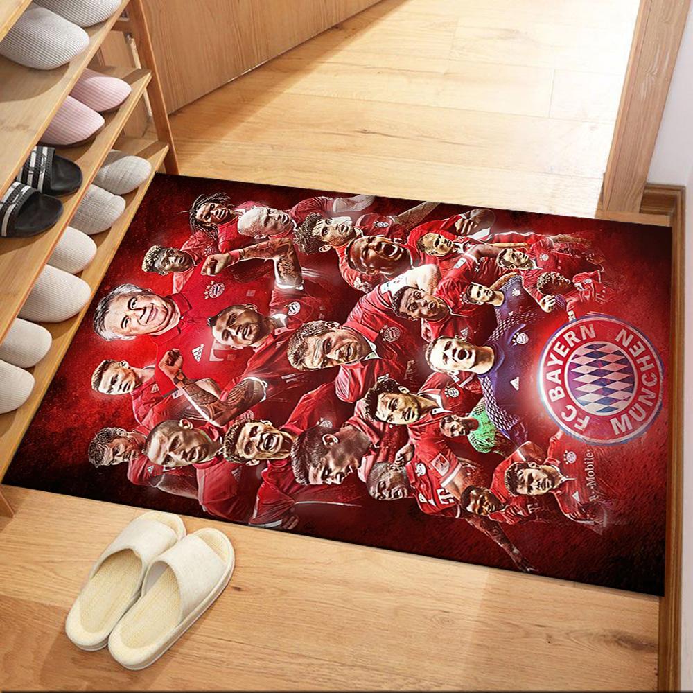 Bayern Munich Area Rug Design for Outdoor Study room Dormitory Entryway Anti-slip Rug Decorate Offices Wedding Party Gift
