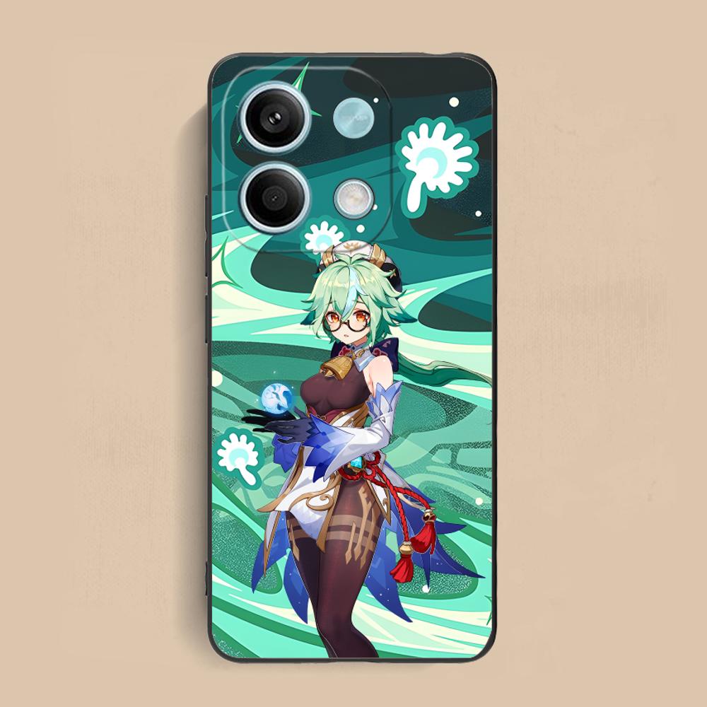 Game GI Sucrose Matte TPU Mobile Phone Case for Xiaomi Redmi 15 14 13 12 A5 3 2 1 C Plus 4G 5G Colorful Printing Cover