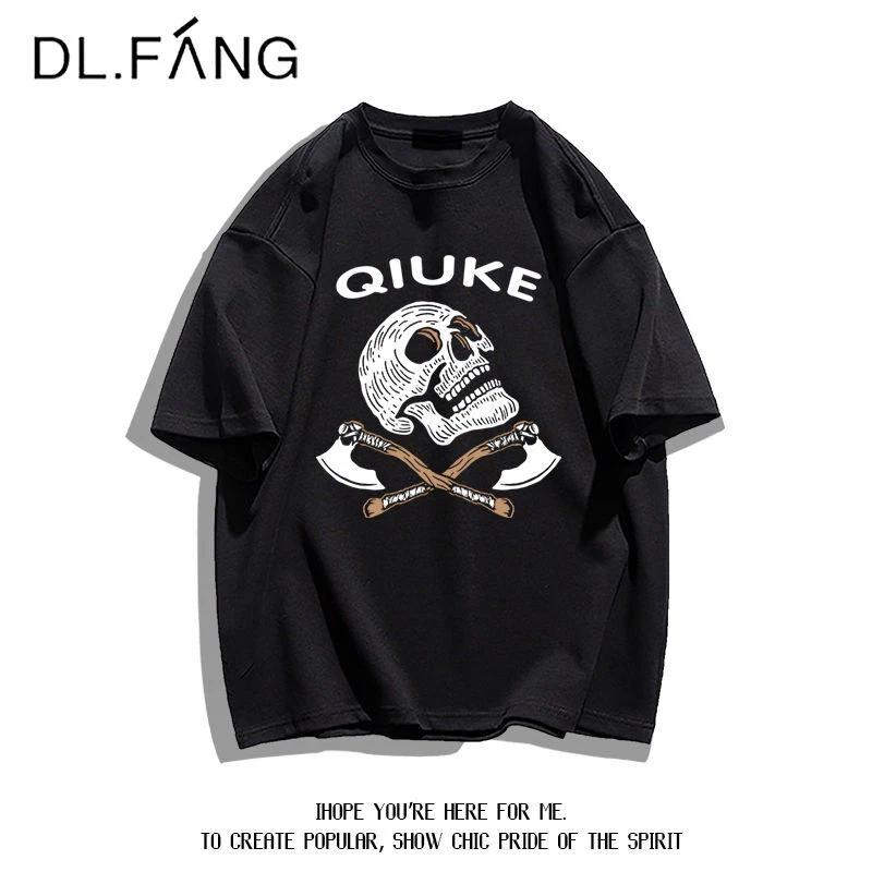 Skull skull T-shirt shirt casual cotton 100% cotton unisex S