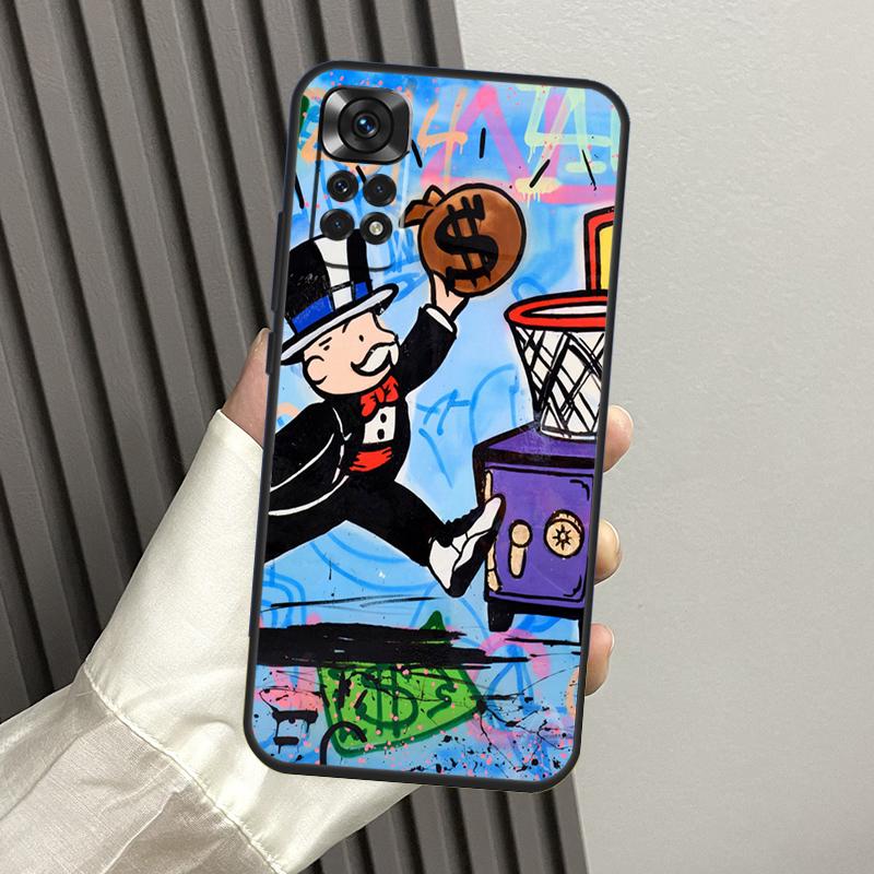 

Cartoon Dollar Monopolys Case For Xiaomi Redmi Note 11 11S 10 10S 9 9S 8 12 Pro Redmi 9 10 12C 9C 9T 10A 10C Cover Redmi Note 8 Pro