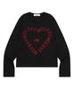 MUCENT Heart Lettering Long Sleeve T-Shirt (2 Colors)