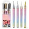 4Color Quick Dry Nail Art Pen Markers Nail Polishing Pen Safe Ink for Precise Designs Portable Use in Any Situation