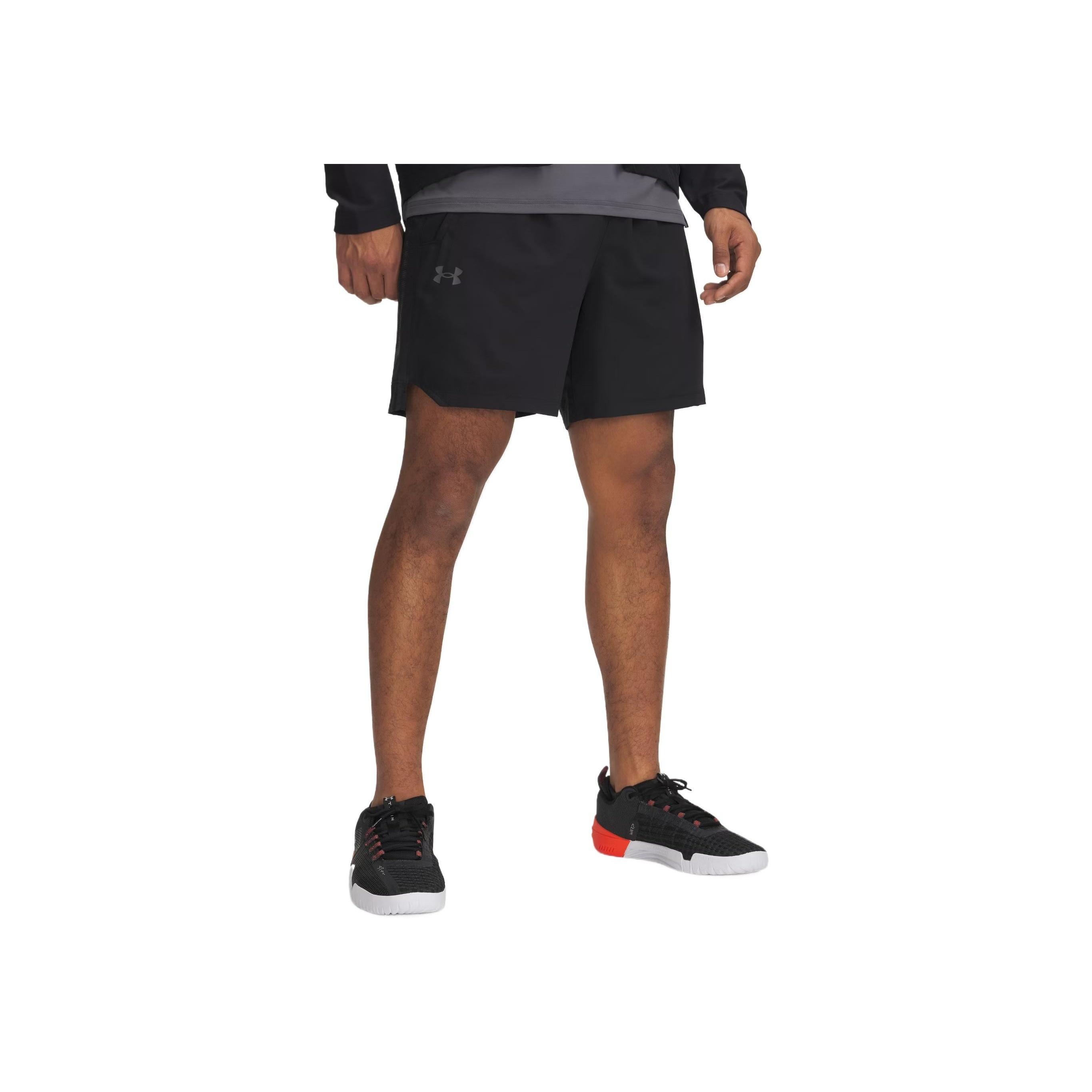 

Under Armour Vanish Woven Series Comfortable Fashionable Simple Versatile Sports Shorts Men shorts Black 1390054-001 XXL