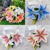 Elegant Lily Fake Flowers 3d Printed For Home Party And Event Decoration
