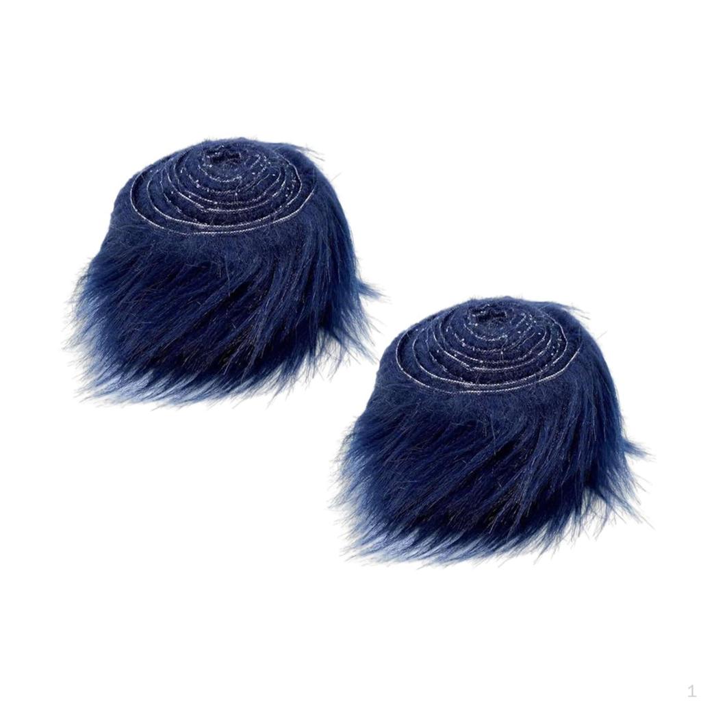 2 Pack Faux Shaggy for Toy Making And Festive Clothing Projects