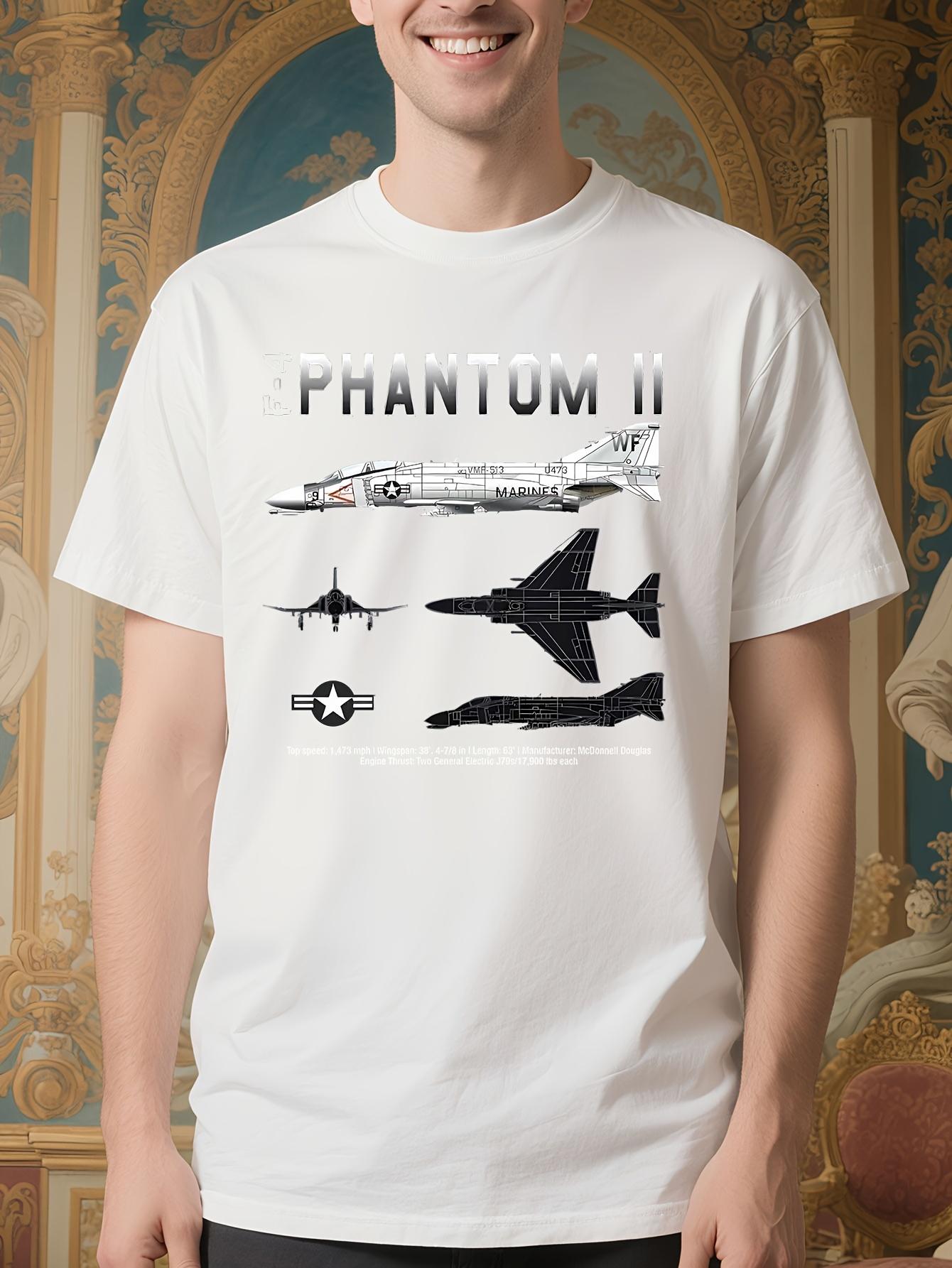 F-4 Phantom II Military Aircraft Graphic Tshirt - Vintage... XXL