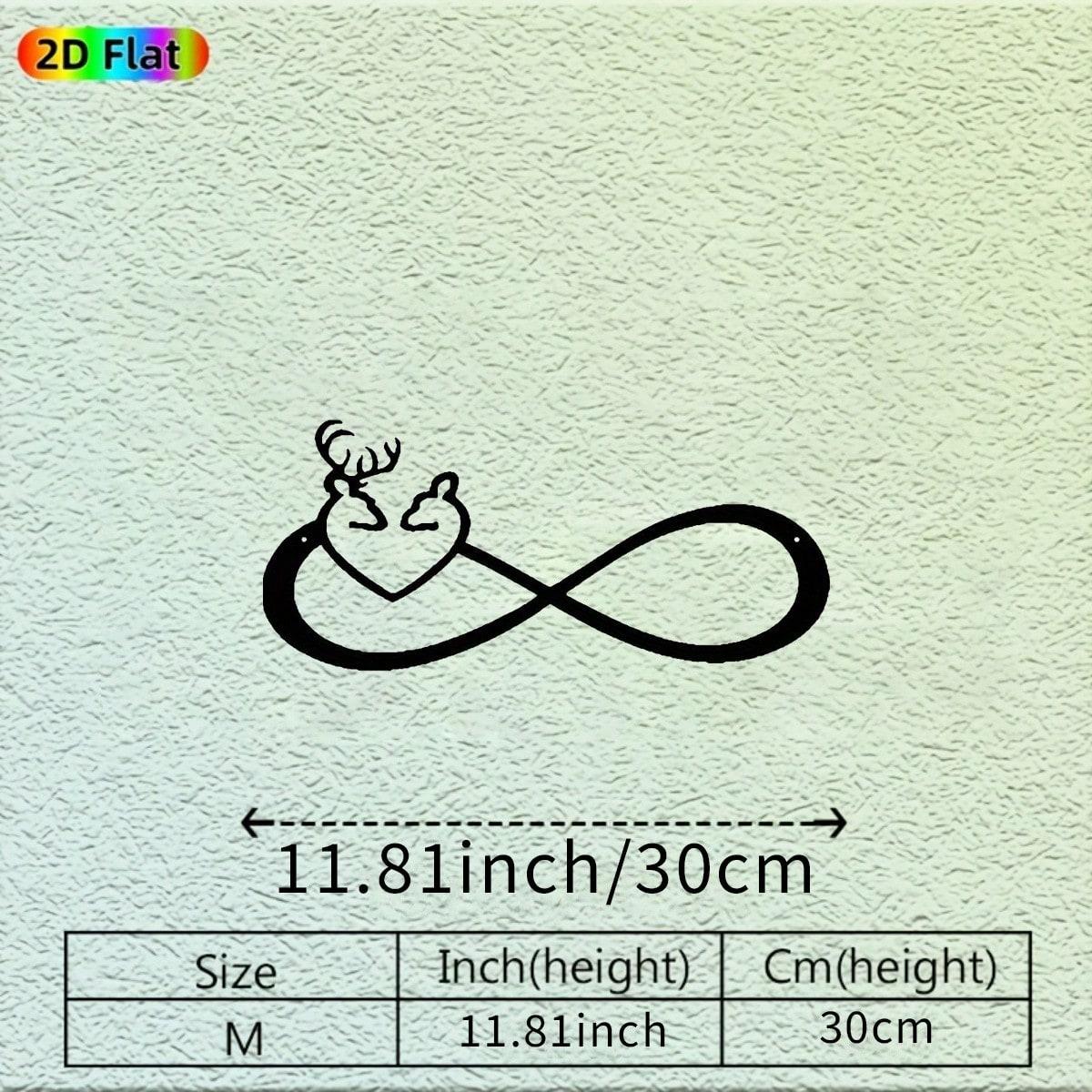 

Infinity Metal Wall Art Sculpture Iron Home Office Decor Modern Metal Art різнокольоровий