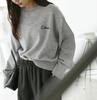 ROPE PICNIC Knit Pullover Logo Embroidered Knit GDM64000 Light Gray [WEB Exclusive] Mid-Gauge Pullover/Anti-Static/Machine Washable, Women's (08)