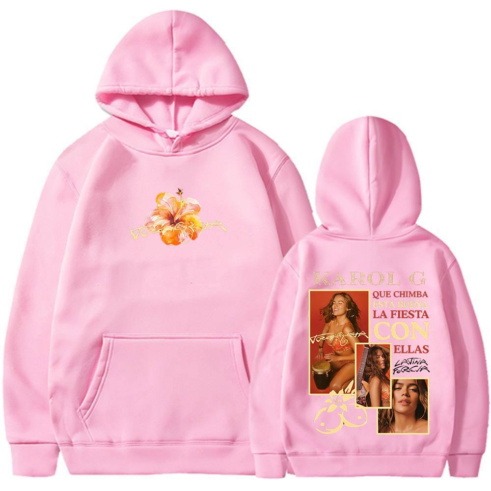 Karol G Tropicoqueta 2025 Album Hoodies Herren Damen Kleidung Mode Harajuku Langarm Sweatshirt Komfort Oversized Pullover