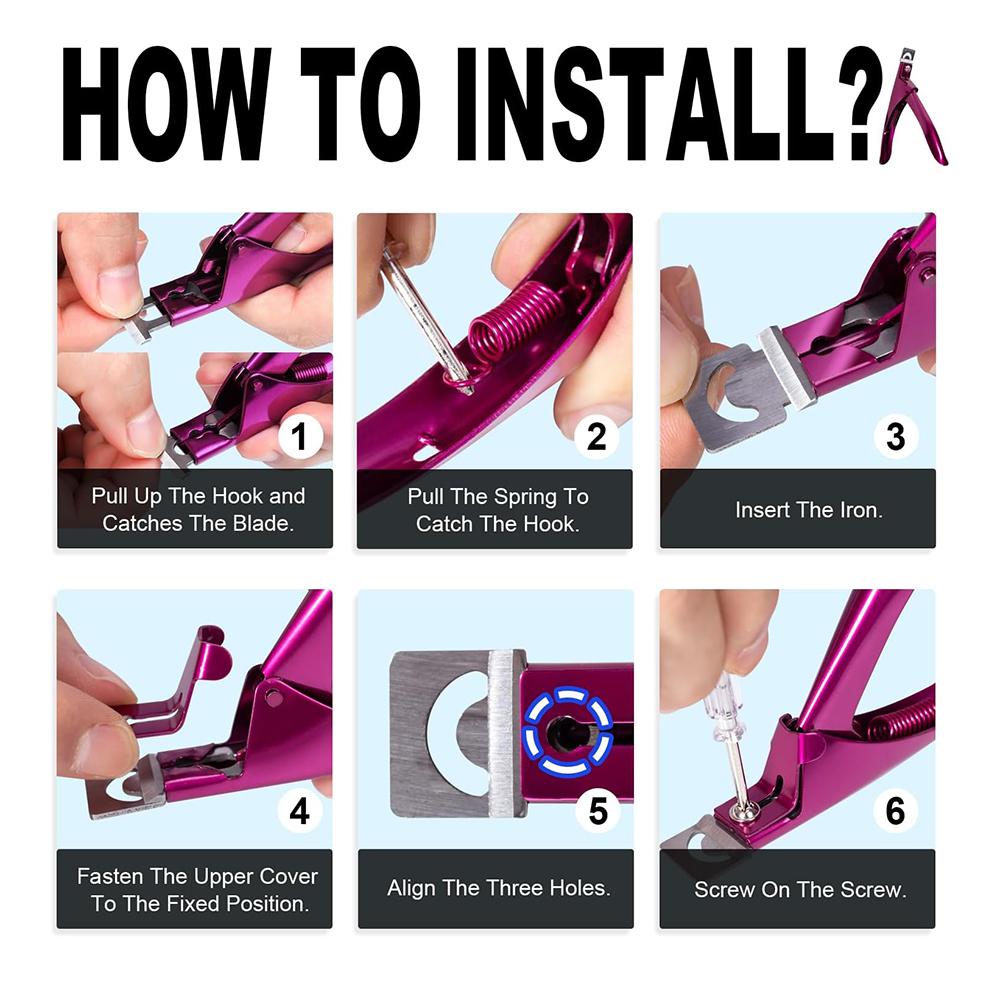 Adjustable Nail Clippers In Purple Red Are Suitable For Acrylic Nails Stainless Steel Nail Clippers And Nail Clippers For Fake N