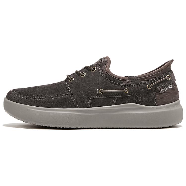 Skechers Slip-Ins Comfortable Versatile Durable Low-Top Casual Shoes Men sneaker Brown 211143-CHOC 40