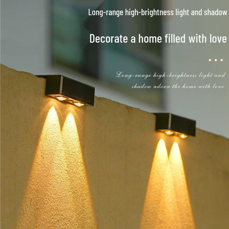 Solar Courtyard & Balcony Atmosphere Wall Spotlight