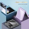 Samsung Z Flip4 Electroplated Fully Transparent Foldable Drop-Proof Phone Case.
