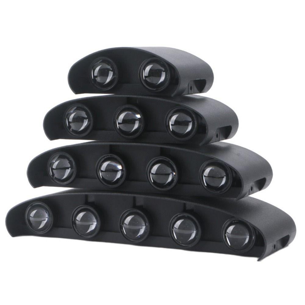 Warm/White/RGB Lights 6/8 LED Solar Light Up and Down Fence Solar Lamp  Decor