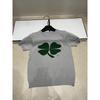 Superior Jacquard Clover Knit Round Neck Short Sleeve Casual Versatile Top for Summer 2026