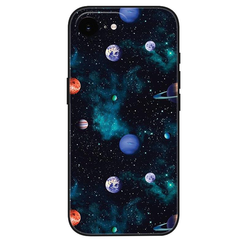 For iPhone 17e Case Silicone Luxury Space Cute Painted Soft Bumper for iPhone 17e 2026 17 e Phone Cover TPU Funda Shockproof