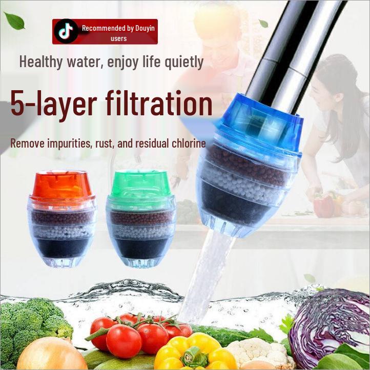 Purificatore d'acqua e prolunga per rubinetto da cucina universale a prova di schizzi
