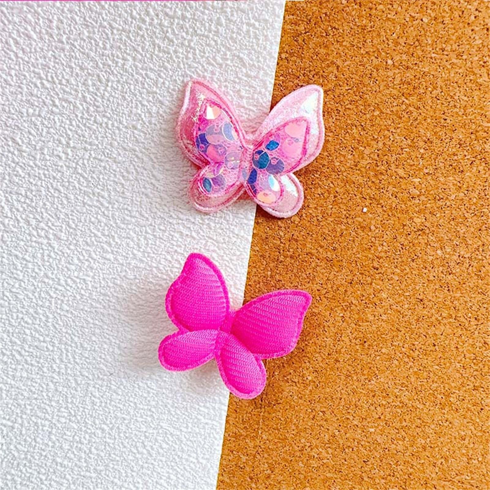 

12 шт. 40*35 мм блестящие пайетки бабочки мягкие аппликации для самостоятельного изготовления головных уборов заколки для волос банты украшения одежды шляпы обуви швейные заплатки One Size