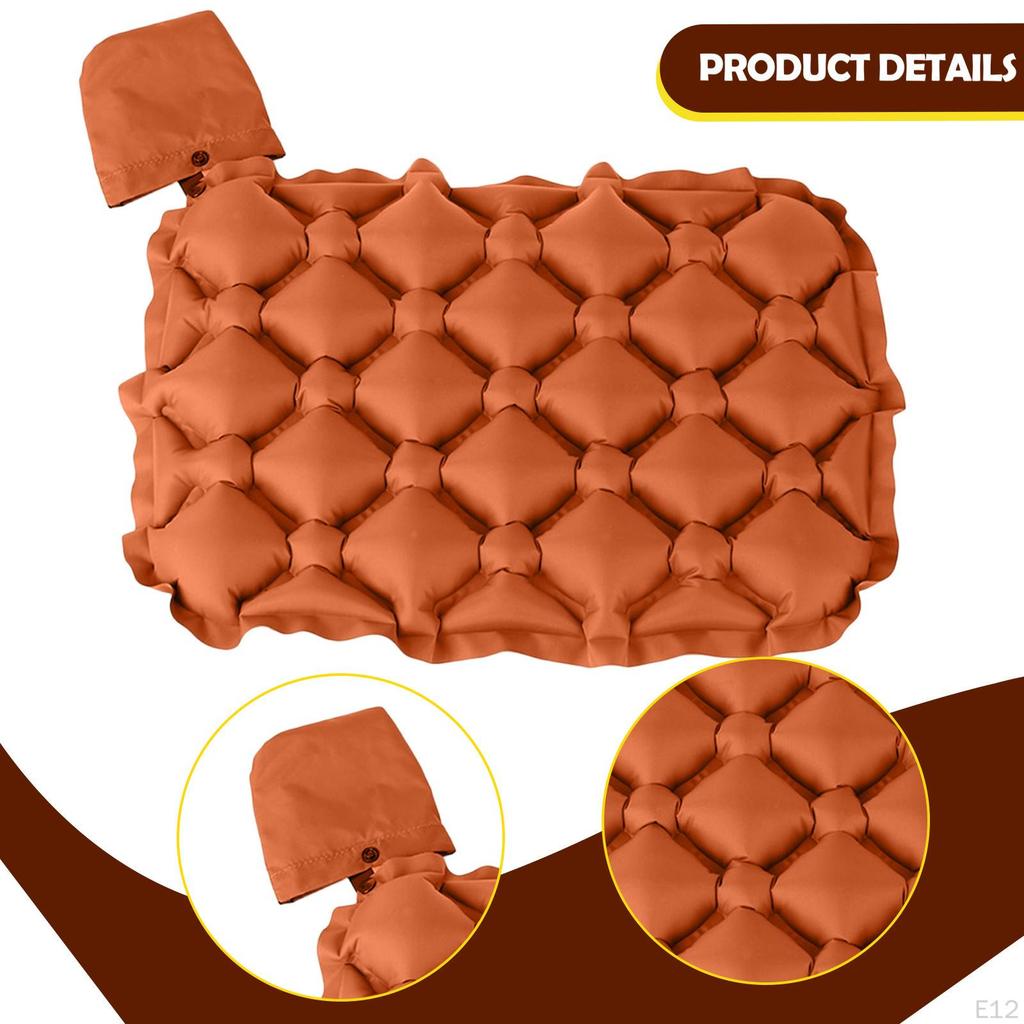Inflatable Seat Cushion Air Sitting Mat Portable Chair Breathable Pad Waterproof Tear