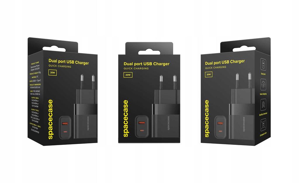 Sc USB-Ladegerät 20W Sc001B Schwarz