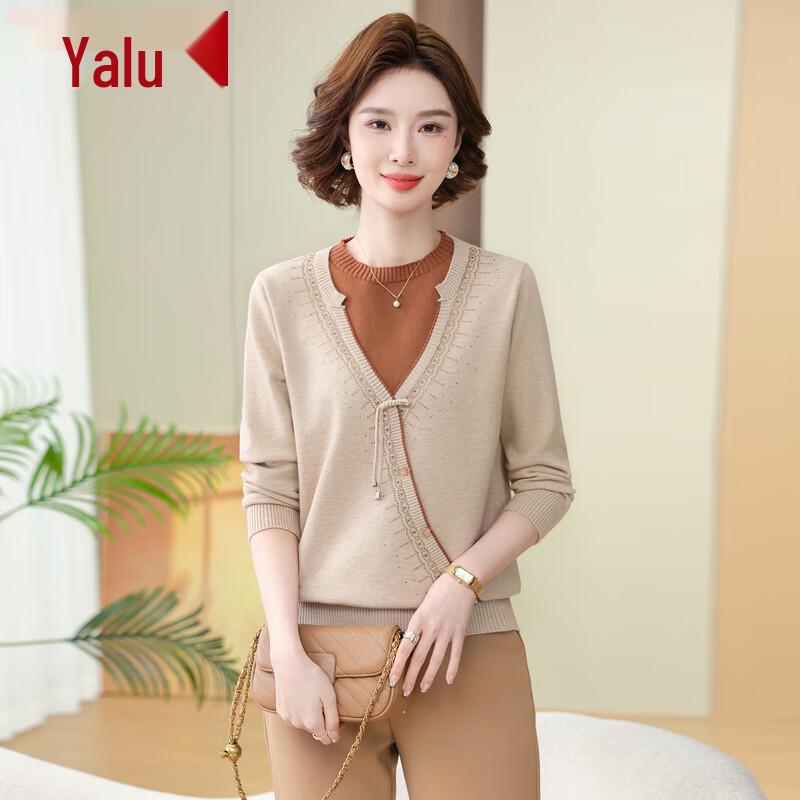 

Женский вязаный топ с цветочным узором Yalu 3XL