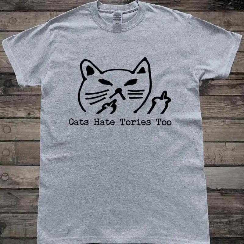 

Cats Hate Tories Too Politics T-Shirt 5XL різнокольоровий