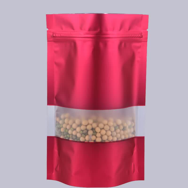 Qianxing Colored Aluminum Foil Stand-Up Pouches with Window