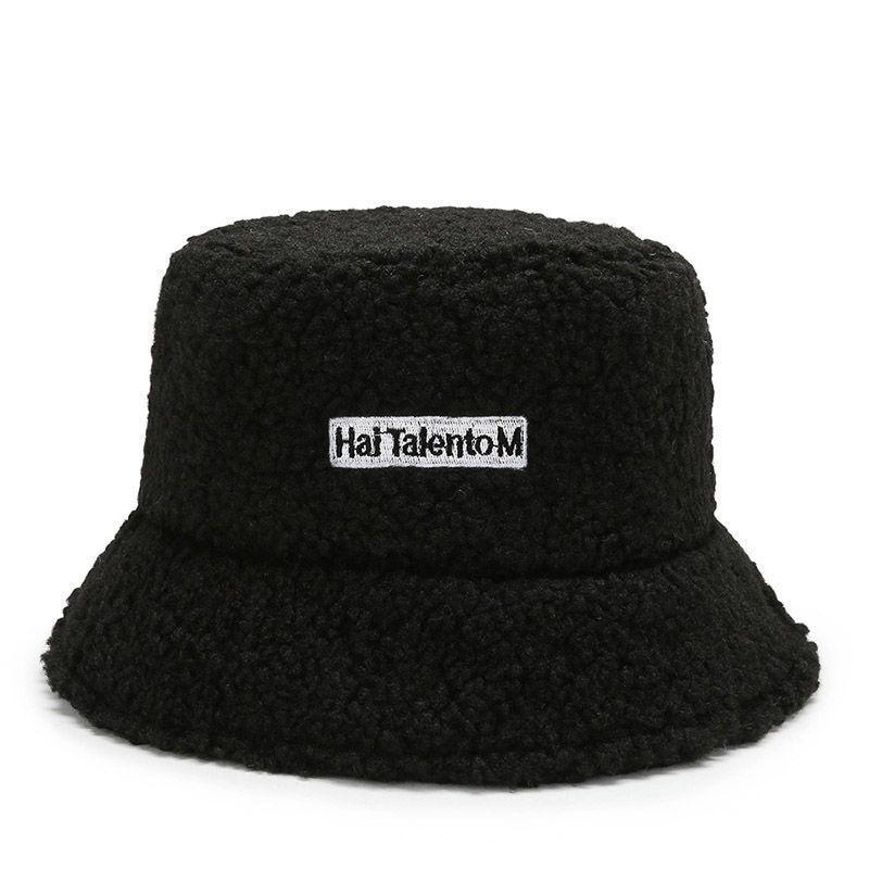 Women's Warm Cotton Lamb Wool Hats - Autumn/Winter Korean Fashion, Windproof Japanese Bucket Style