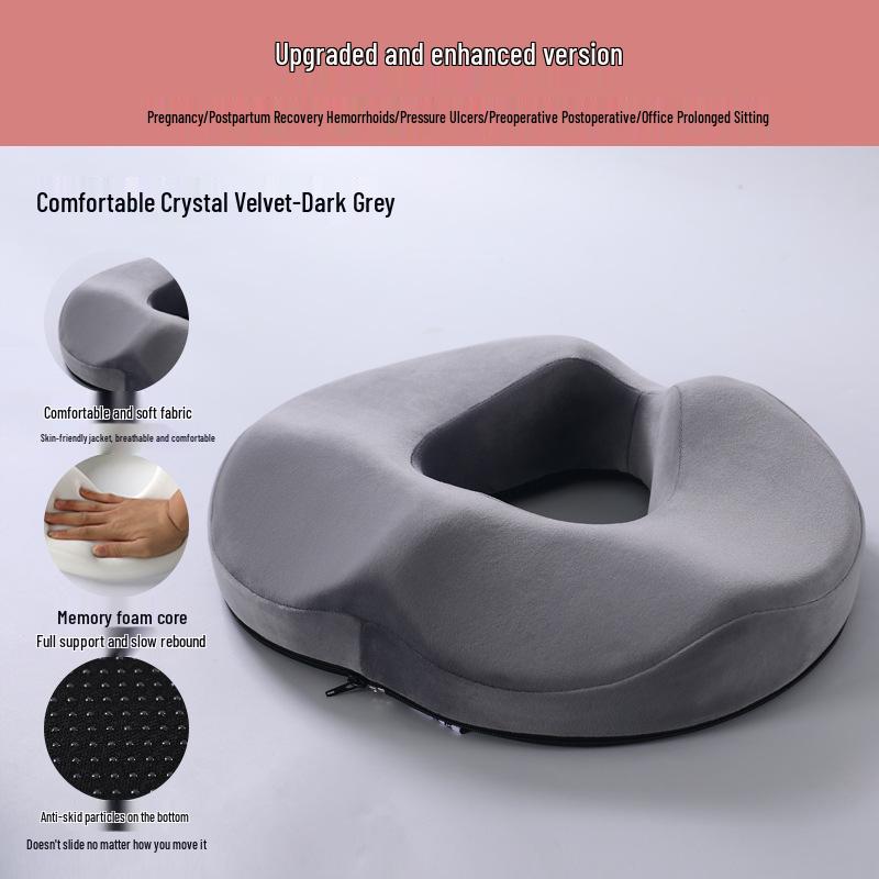 Durable Memory Foam Hemorrhoid Cushion with Breathable Design for Comfort and Support