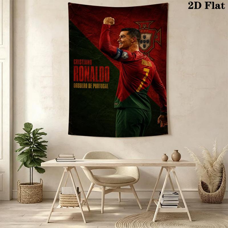 Ronaldo'S Pride Portugal'S Soccer Legend Bedding 1 Duvet Cover 2 Pillowcase Without Core Soft And Comfortable Christmas Birthday Gift